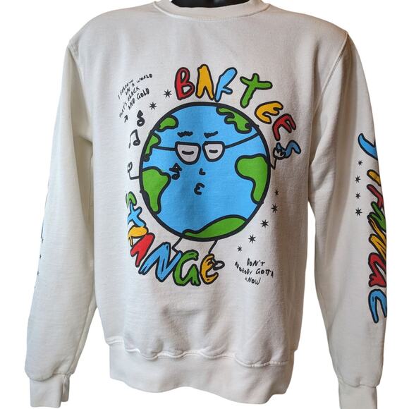 Champion ECO Pullover Adult Small Sweatshirt Earth Face Graphic Bartees Change - Picture 1 of 12